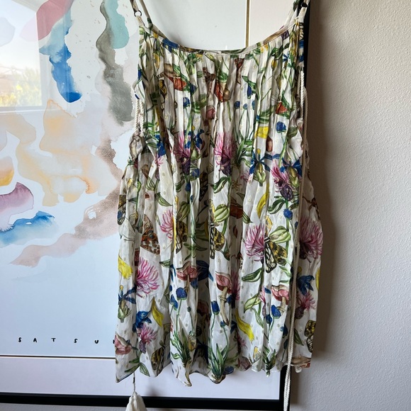 NWT Tryb Spain floaty floral tasseled tank top size S - Picture 8 of 8